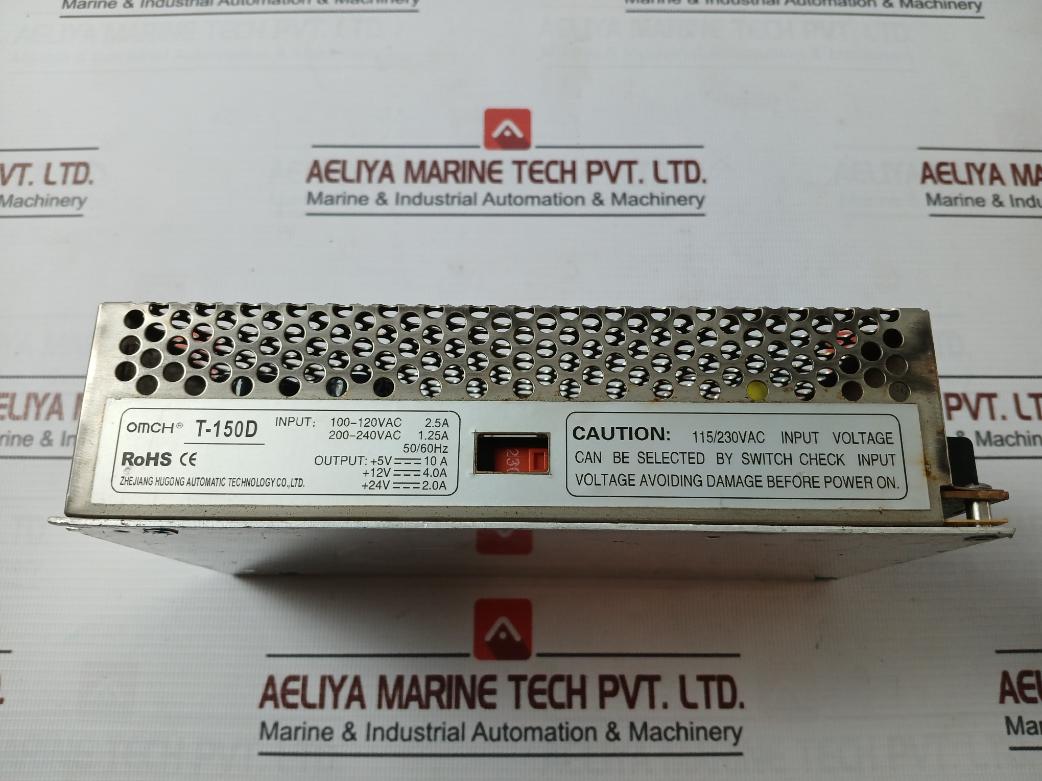 Zhejiang T-150D Switching Power Supply 100-120Vac 2.5A 50/60Hz 200-240Vac 1.25A