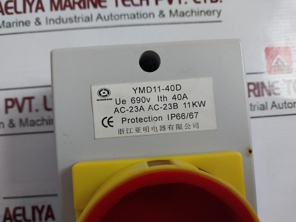 Zhejiang Yaming Electric Ymd11-40D Rotary Cam Switch Ac-23A Ac-23B 11Kw