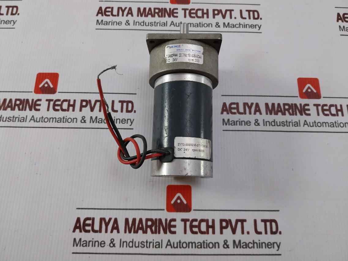 Zheng Zga60Fhh Gearbox Motor 300Rpm,24V Dc,Zytd-50Srz-r-077-130125