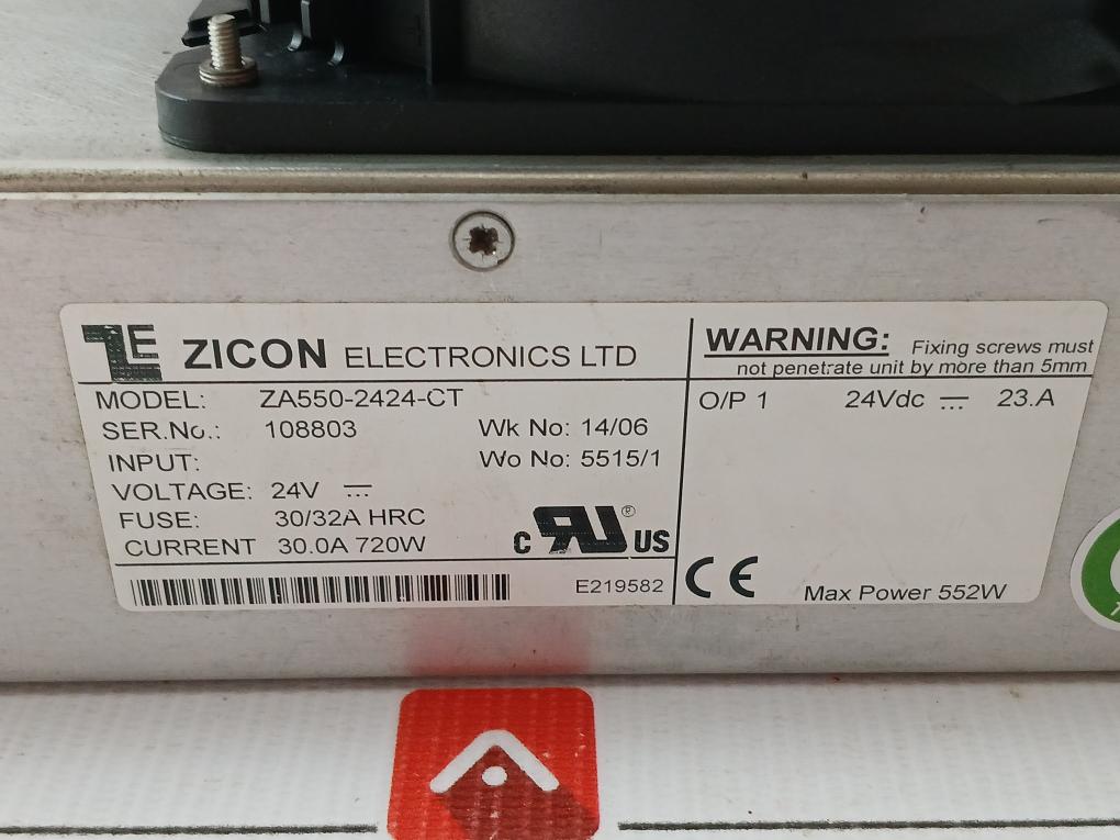 Zicon Power Supply Unit Za550-2424-ct