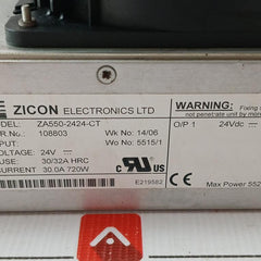 Zicon Power Supply Unit Za550-2424-ct