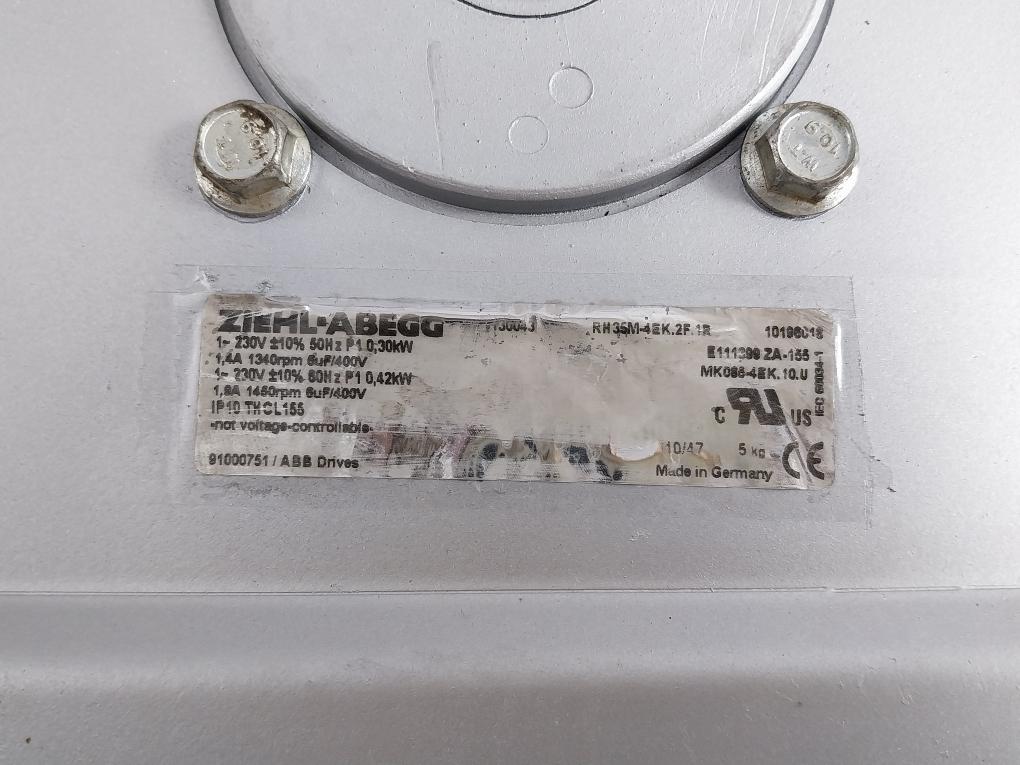 Ziehl-abegg Centrifugal Cooling Fan Part No.Rh35M-4Ek.2F.1R