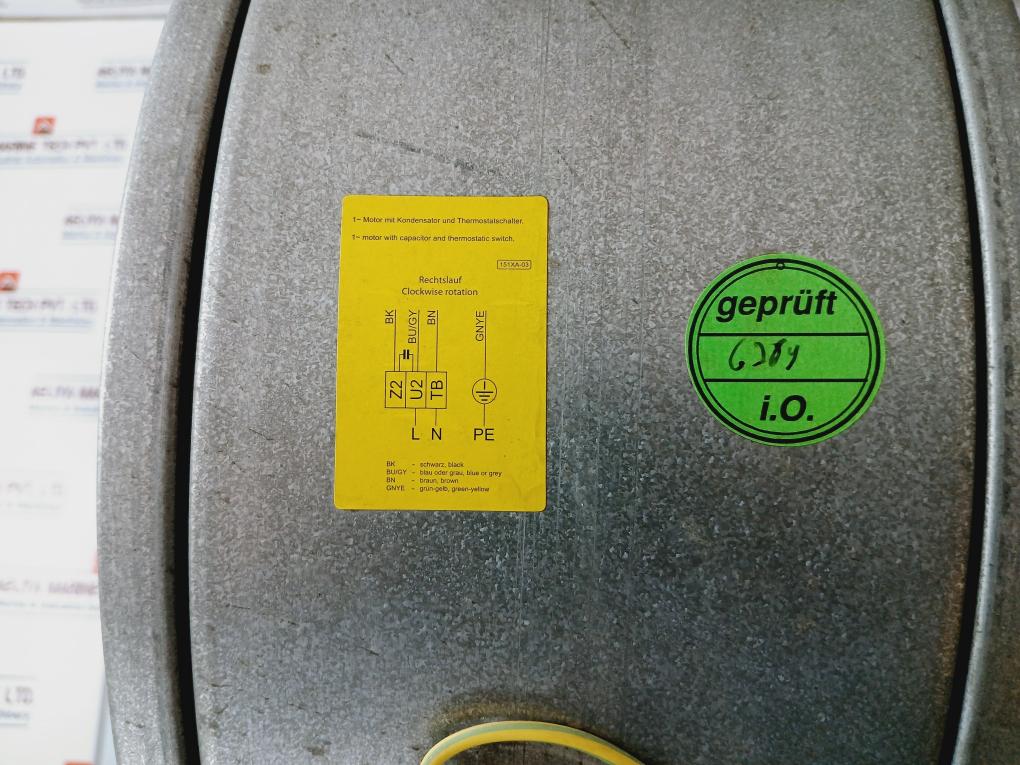 Ziehl-abegg Rg28P-4Ek.4I.1R Centrifugal Fan A5E00161569 0.69Kw