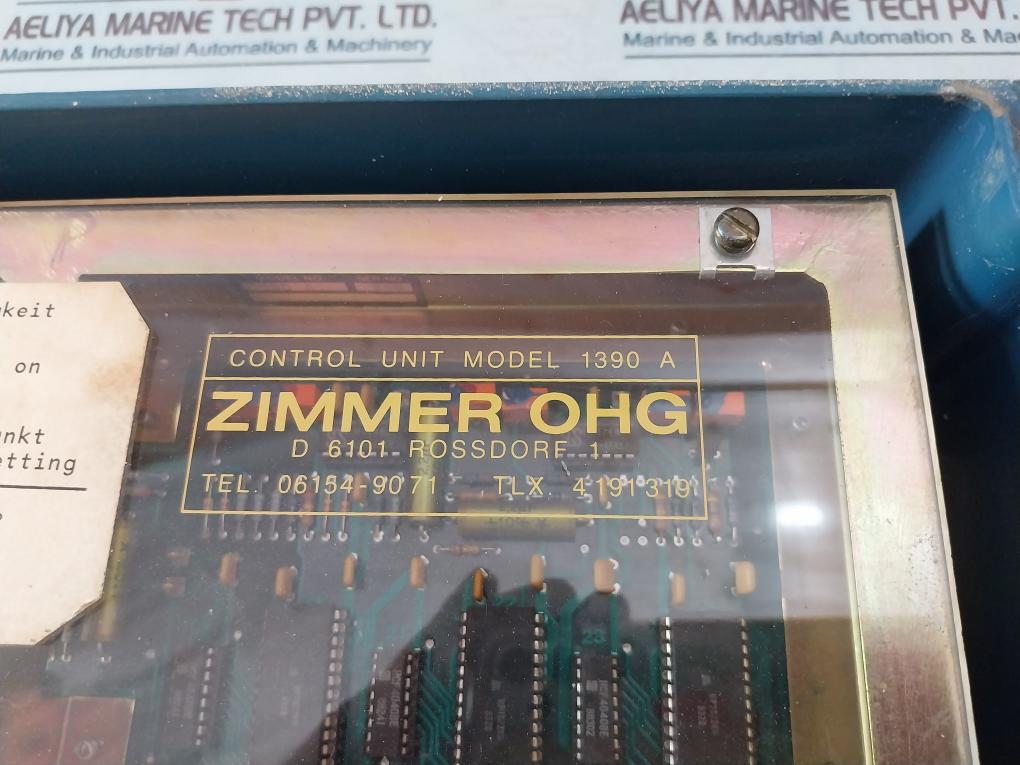 Zimmer Ohg 1390A Control Unit 24Vdc