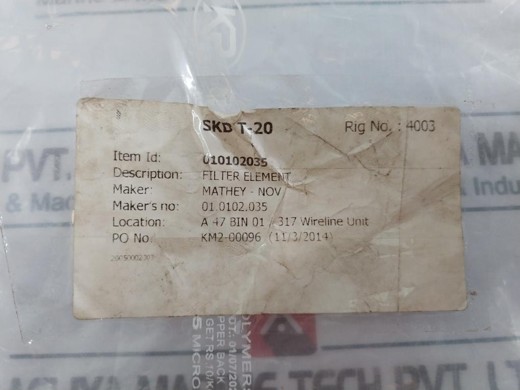 Zinga Se-10 Filter Element 10 Micron Ab4482