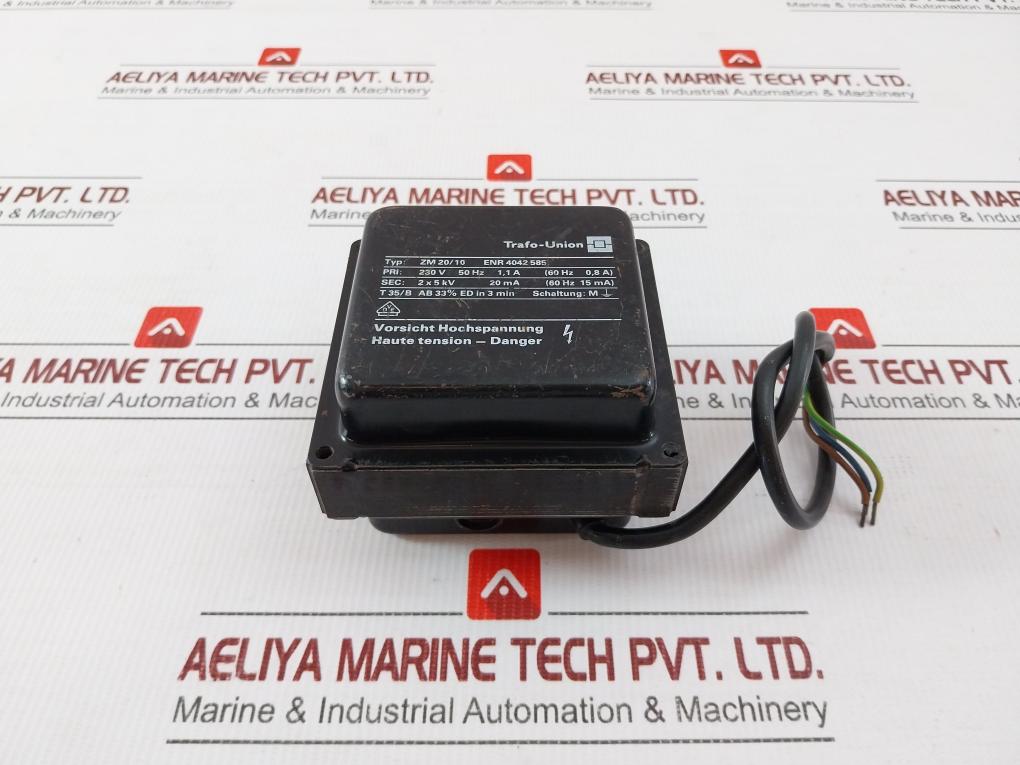 Zm 20/10 Ignition Transformer 230V 50Hz Trafo-union