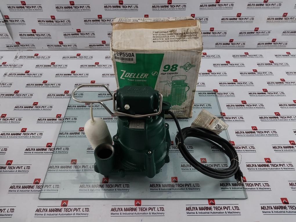Zoeller 98-0006 Submersible Sump Pump M98-c 0.5Hp 115V Rev C