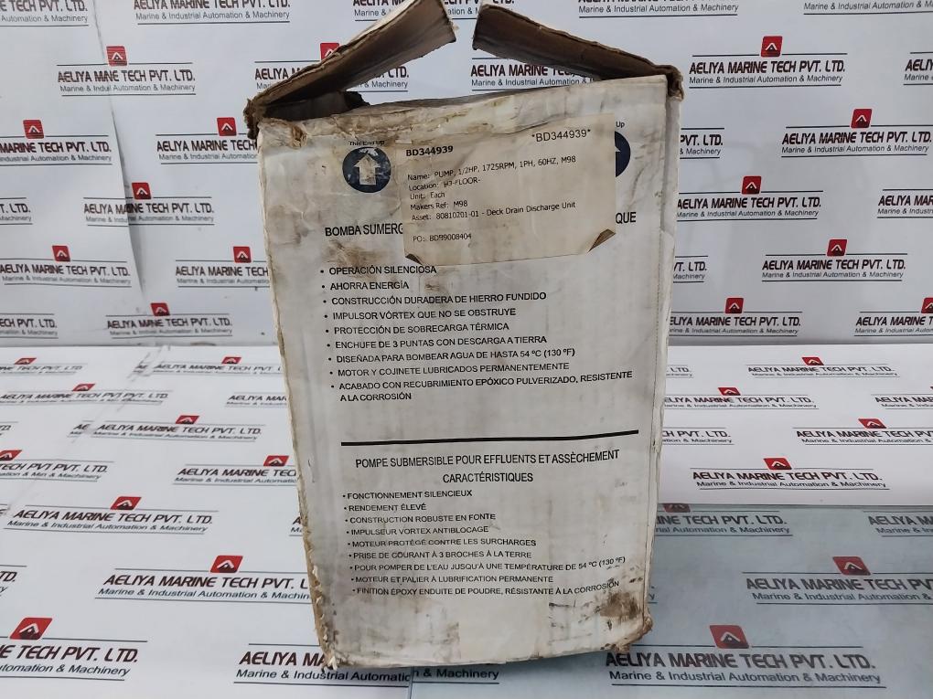 Zoeller 98-0006 Submersible Sump Pump M98-c 0.5Hp 115V Rev C