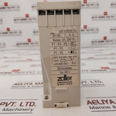 Zoller Elektrotechnik Sr 3 Overload Relay 220V, 50/60Hz 3A