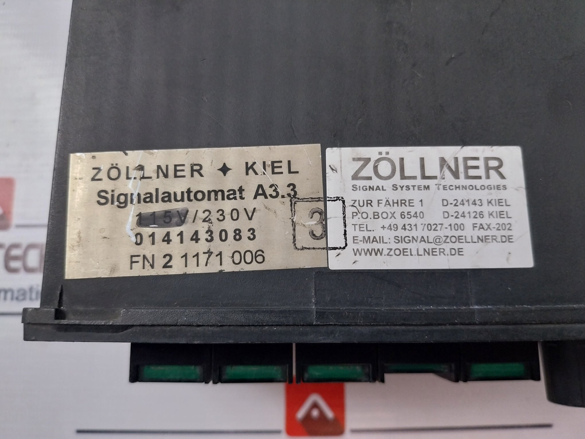 Zöllner Kiel Bsh/6376/004/00 Controller Switch Panel 230V