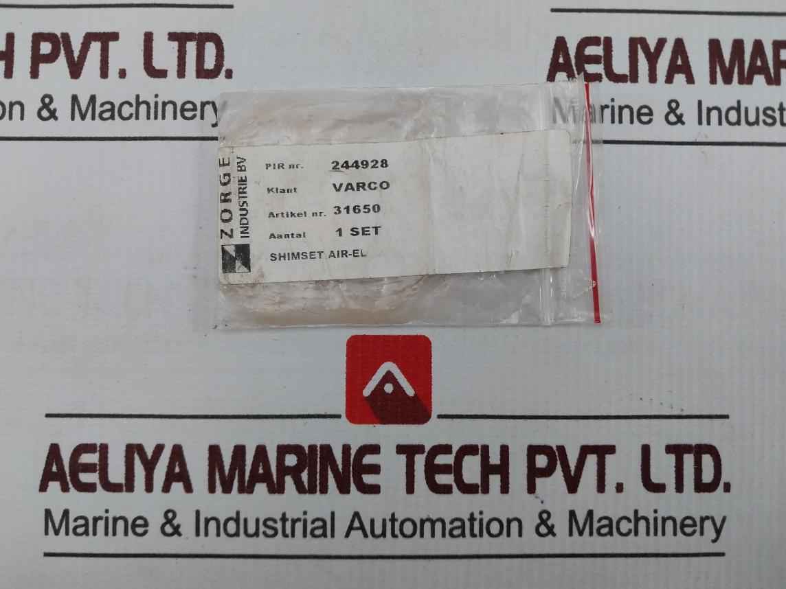 Zorge 31650 Shim Set For 6-1/2 In Elevator Replacement Part