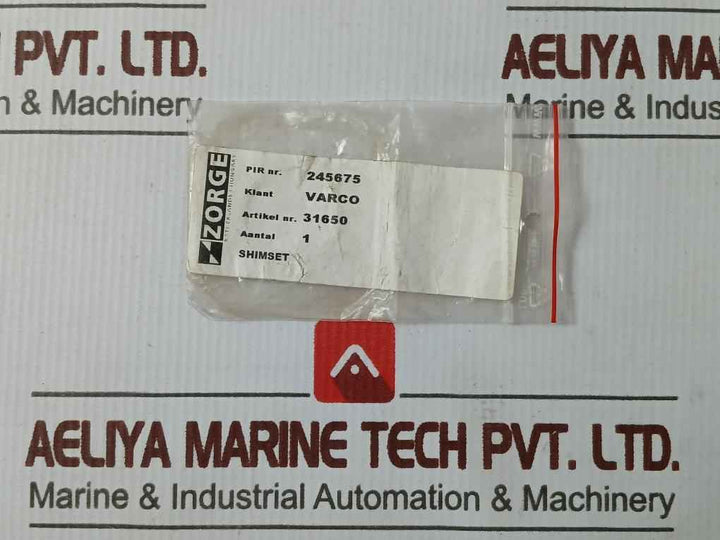 Zorge 31650 Shim Set For 6-1/2 In Elevators Replacement Part 25.04383