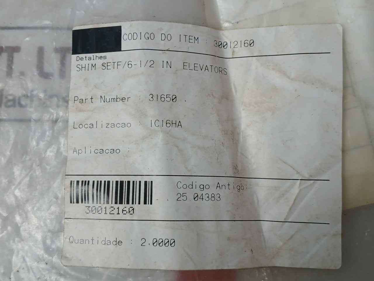 Zorge 31650 Shim Set For 6-1/2 In Elevators Replacement Part 25.04383