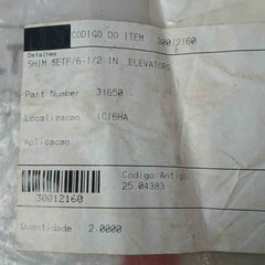 Zorge 31650 Shim Set For 6-1/2 In Elevators Replacement Part 25.04383