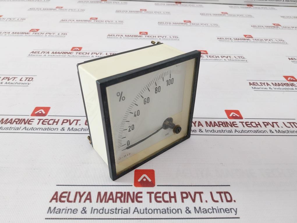 Zurc 0-100 Percentage Analog Indicator Meter