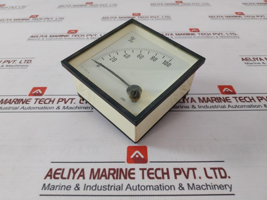 Zurc 0-100 Percentage Analog Indicator Meter