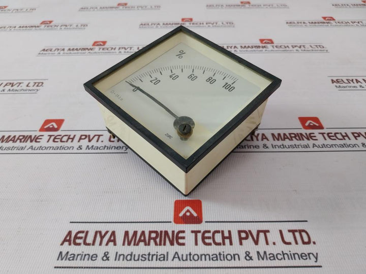 Zurc 0-100 Percentage Analog Indicator Meter