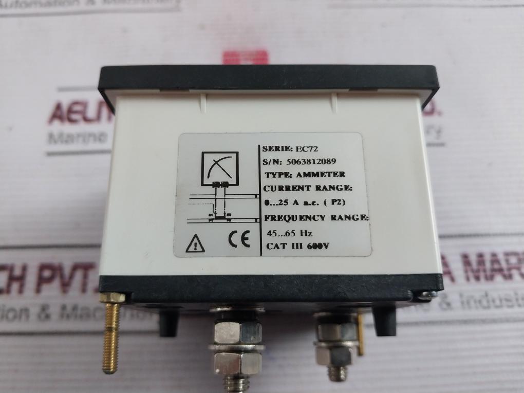 Zurc Ec72P2 25A Ammeter 0-50A