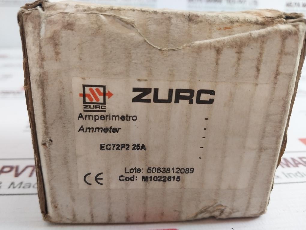 Zurc Ec72P2 25A Ammeter 0-50A