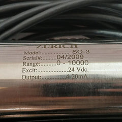 Zurich Pressure Transmitter 24V Dc 4-20Ma So-3