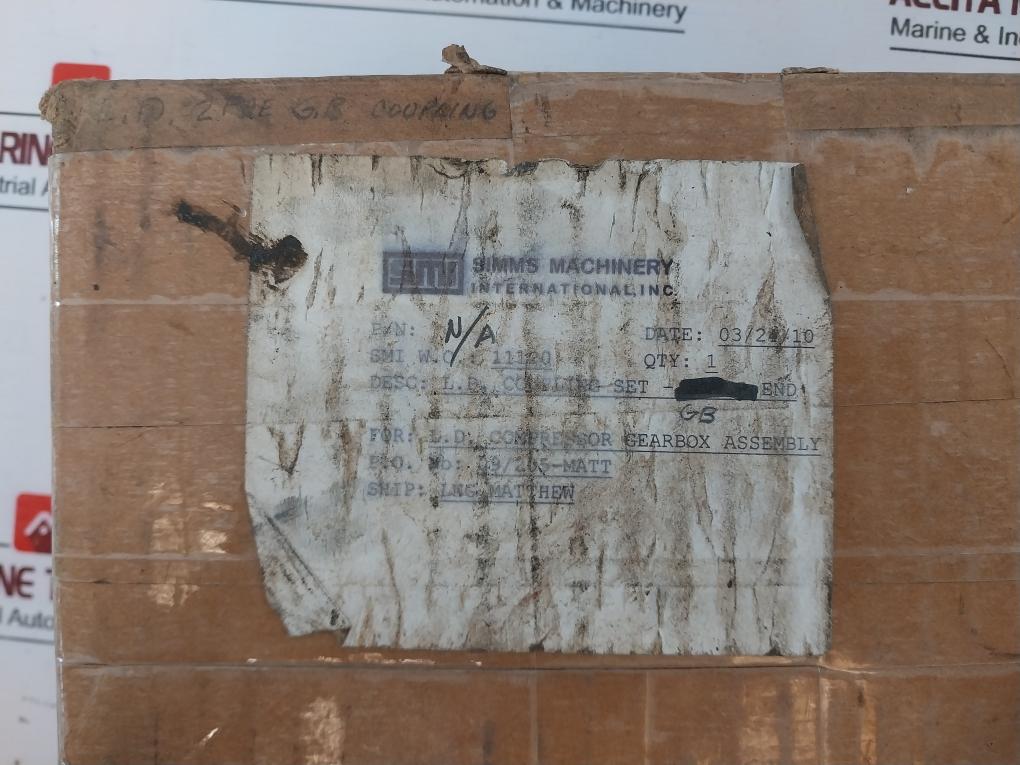 Zurn F 102 L.d. Coupling Set Gb For Compressor Gearbox Assembly