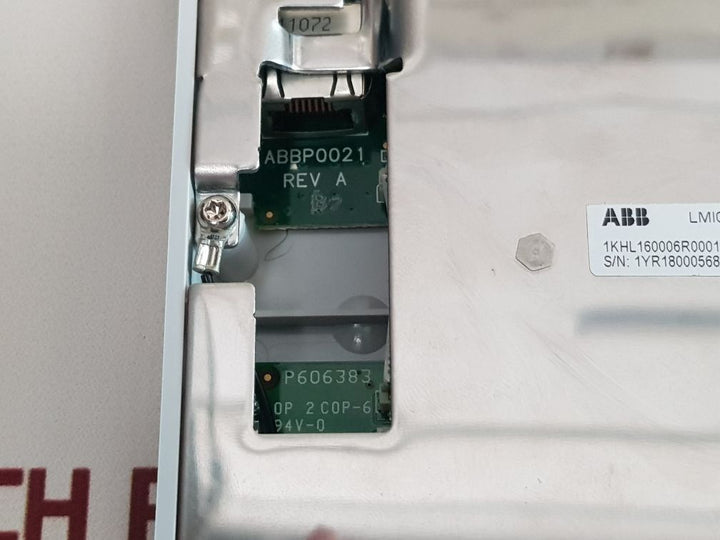 Abb 1Khl 160006R0001C Display Abbp0021 Rev.A P606383 94V-0