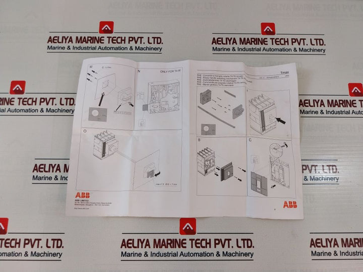 Abb 1Sda070447R1 Extended Rotary Handle Rhe-250Mm Set
