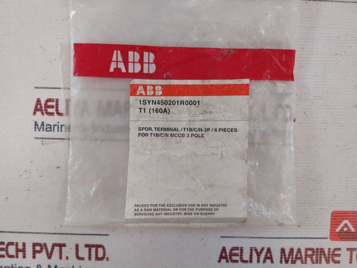 Abb 1Syn450201R0001 3 Pole Terminal Block Set