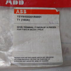 Abb 1Syn450201R0001 Terminal Block For T1B/C/N Mccb 3 Pole Set