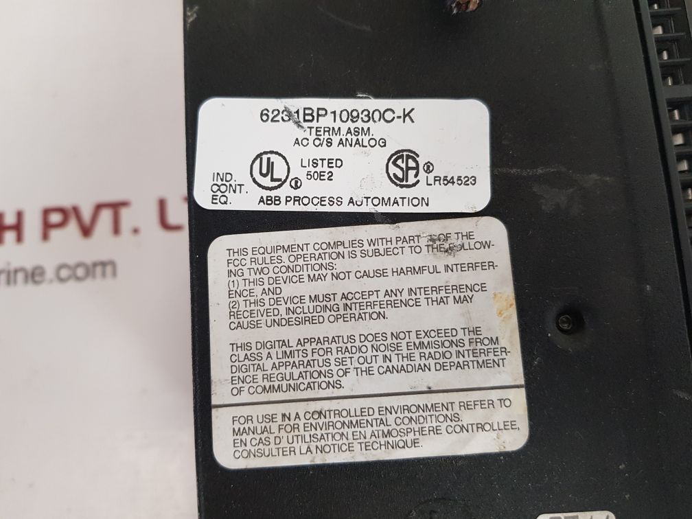 Abb Taylor Mod 300 6231Bp10930C-k Analog In/ Out Module With 6231Bp10920C-k