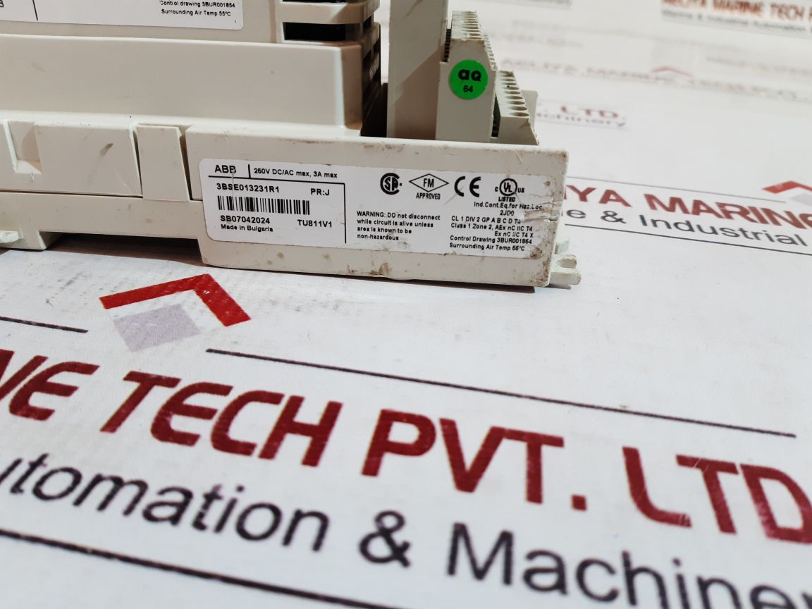Abb 3Bse008512R1 Digital Input Module Di820 3Bse013231R1 110Vdc/2.8Ma Tu811V1