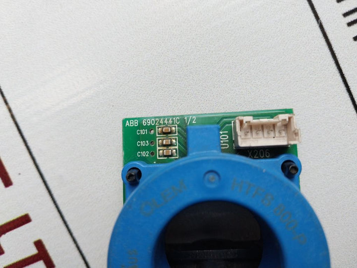 Abb 69024441C 1/2 Pc Board With Htfs 800-p Current Sensor 3Aua0000071032D