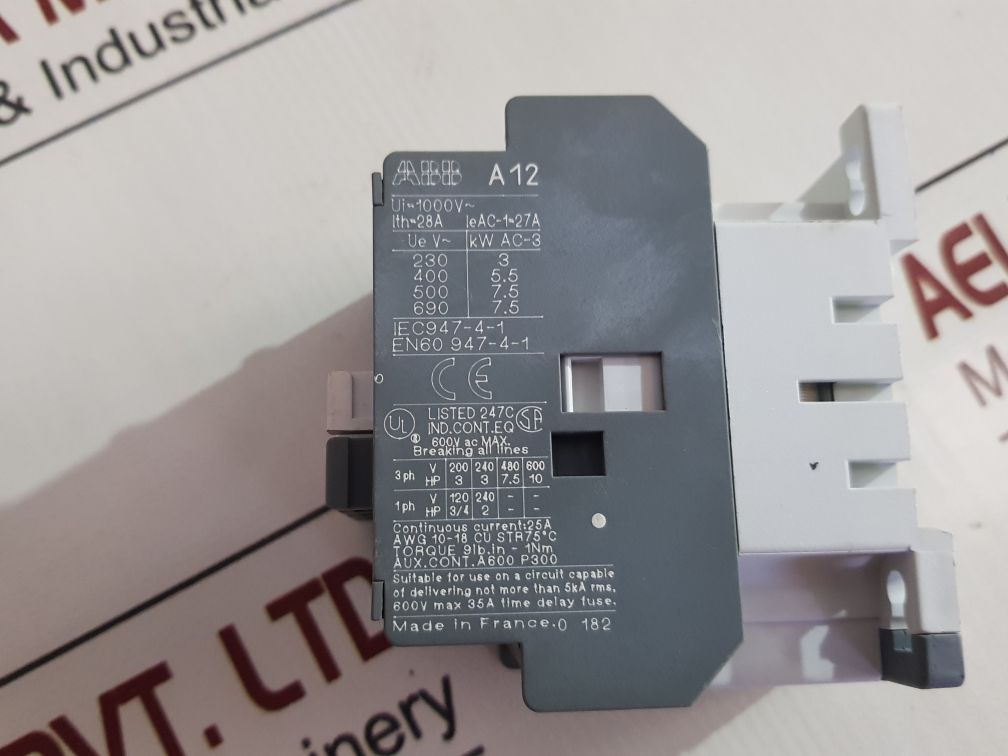 Abb A12-30-10 Contactor 1Sbl161001R8010