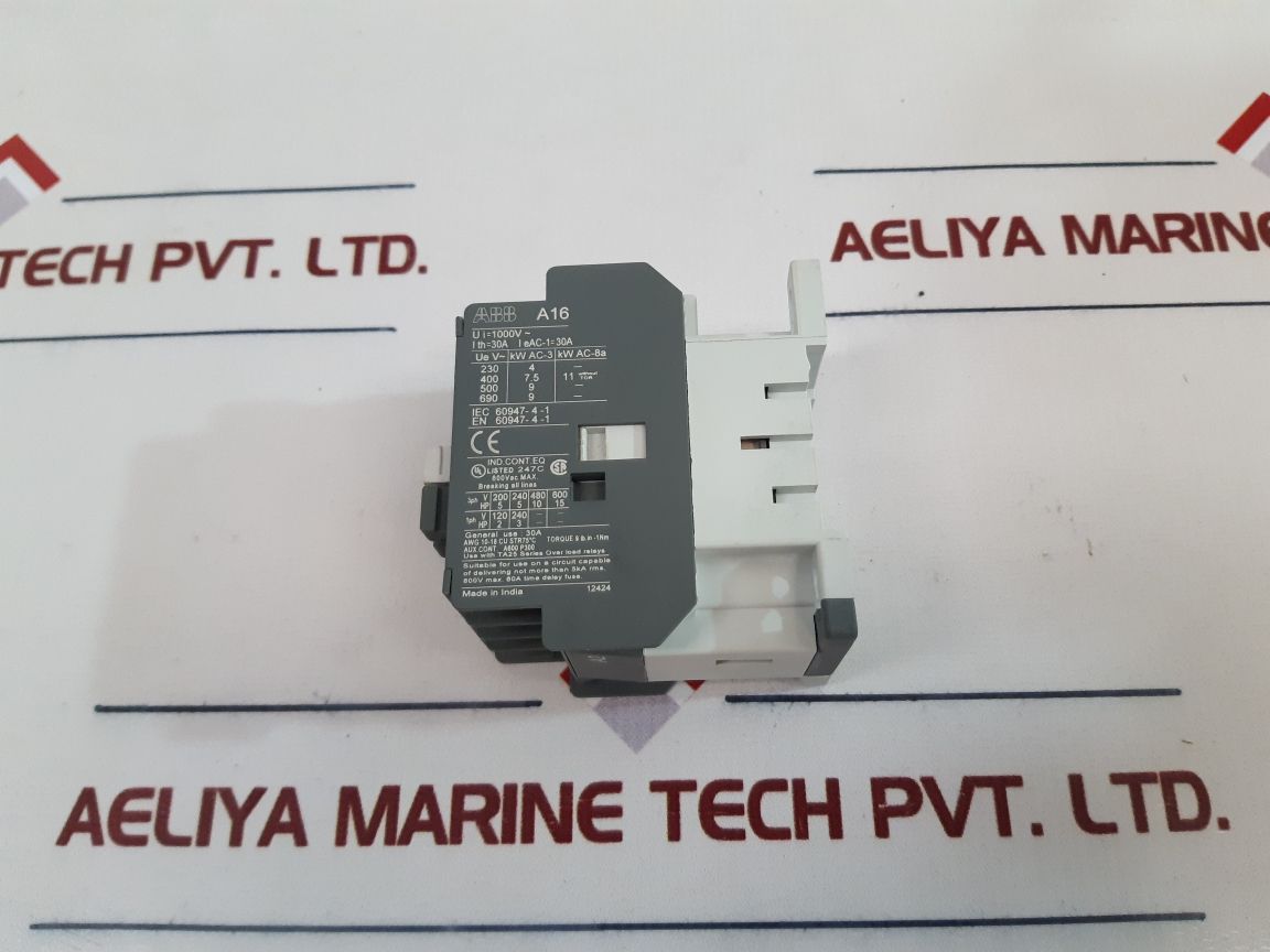Abb A16-30-10 Ac Contactor 220-230V - Aeliya Marine Tech