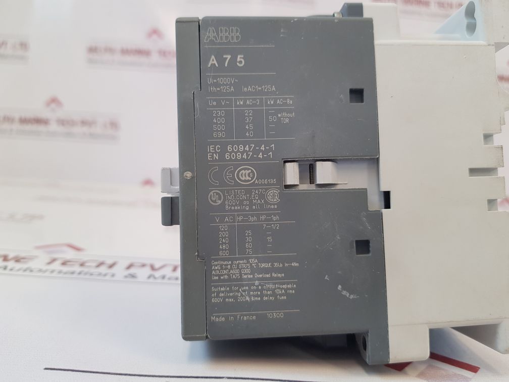 Abb a75-30-11-84 contactor 1sbl411001r8411