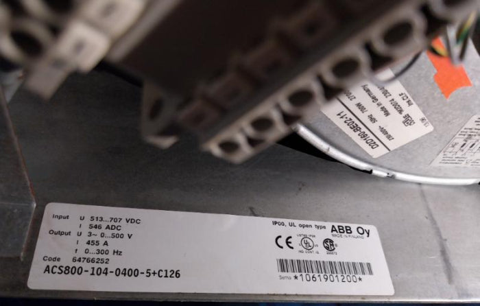 Abb Acs800-104-0400-5+C126 Inverter Drive Module Afin-01C, Agbb-01C, Afps-01