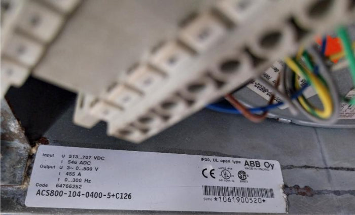 Abb Acs800-104-0400-5+C126 Inverter Drive Module Ip00 513-707 Vdc 546Adc