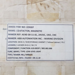 Abb Ae40-30-11-81 Contactor