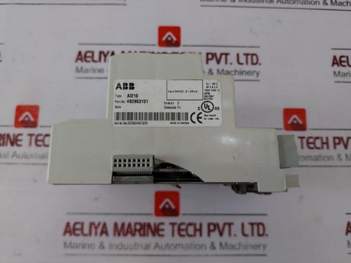 Abb Ai210 Analog Input Module 492953101 24Vdc 0-20Ma