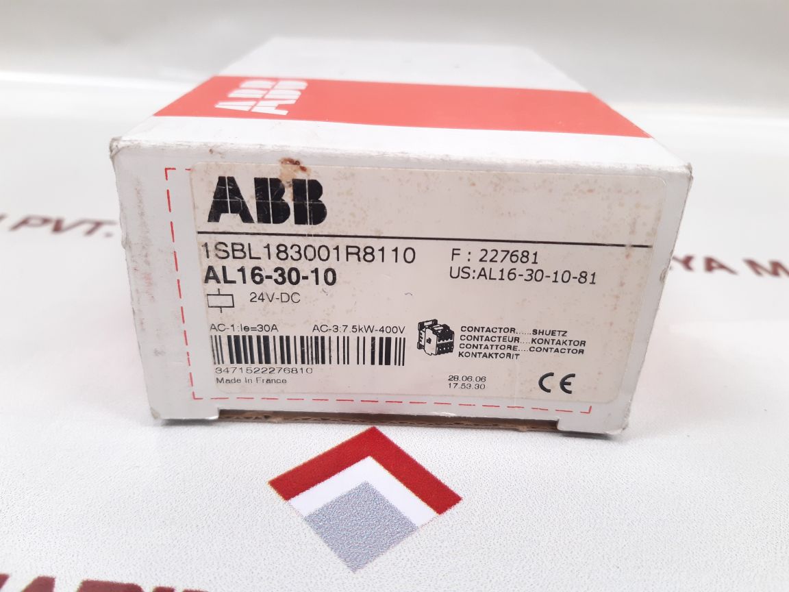 Abb Al 16-30-10 Contactors 24V Dc - Aeliya Marine Tech
