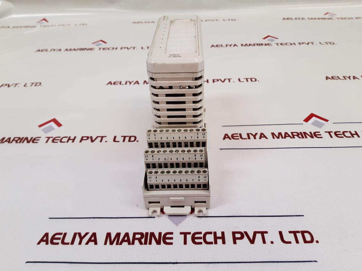 ABB AO810 3BSE008522R1 Analog Output Module With 3BSE013230R1 TU810V1 - Aeliya Marine Tech