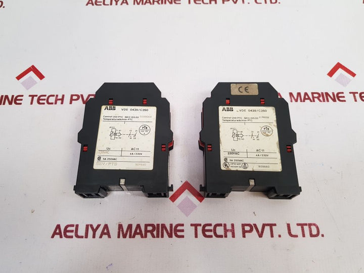 ABB C105.02 Control Unit PTC GH C 105.02 01R0002 230VAC 5A 250VAC