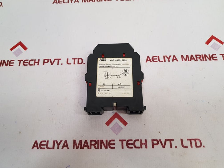 ABB C105.02 Control Unit PTC GH C 105.02 01R0002 230VAC 5A 250VAC