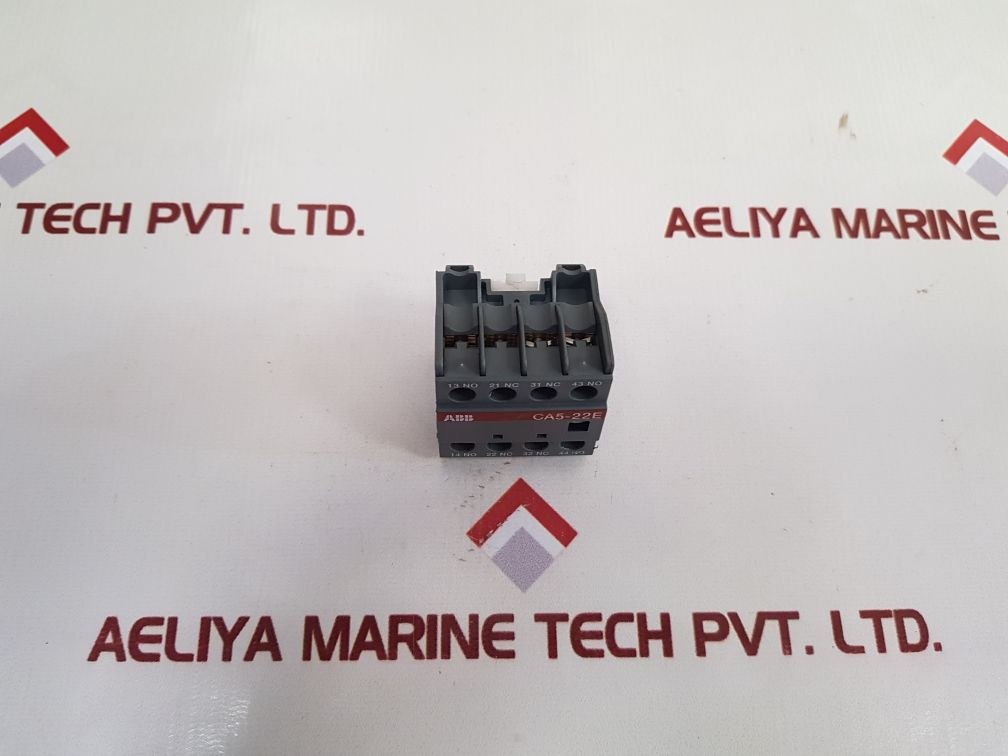 Lot of 2X ABB CA5-22E Auxiliary Contact Block 16A 690V