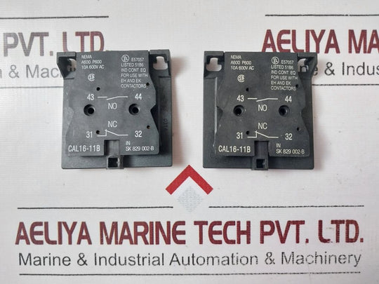 Abb Cal16-11B Auxiliary Contact Block 10A 600V Ac