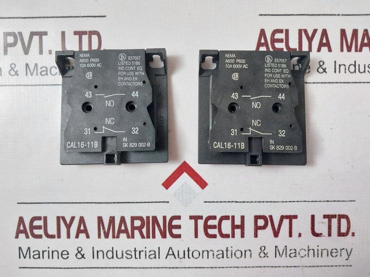Abb Cal16-11B Auxiliary Contact Block 10A 600V Ac