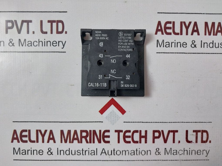 Abb Cal16-11B Auxiliary Contact Block 10A 600V Ac