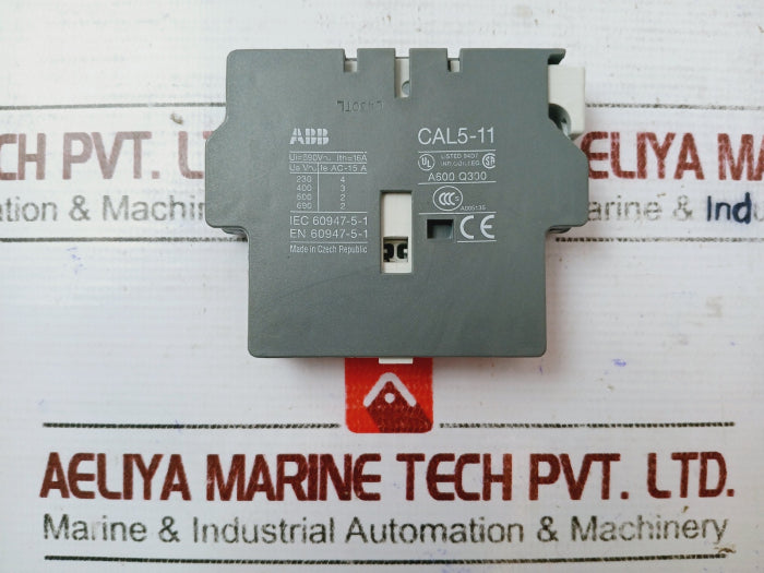 Lot of 2X ABB CAL5-11 Auxiliary Contact Block 1SBN010020R1011 16A