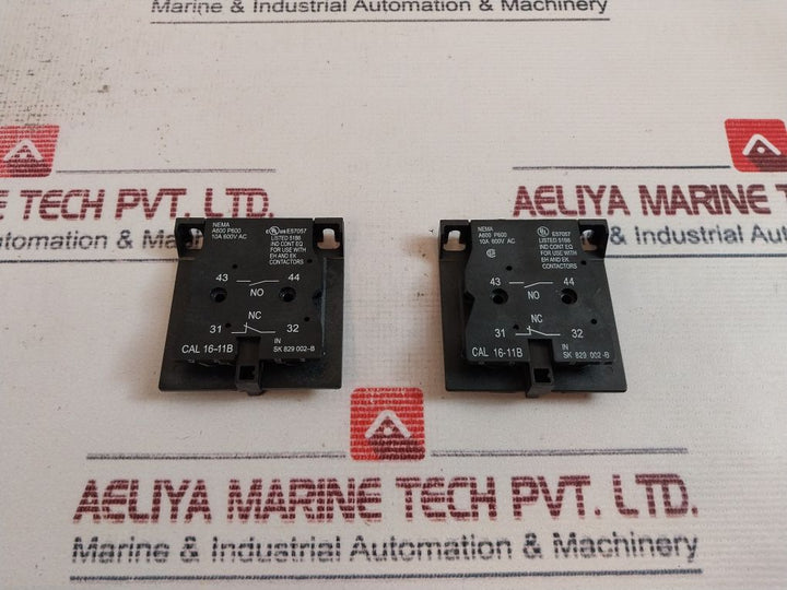 Abb Cal16-11B Auxiliary Contact Sk 829 002-b 10A 600V Ac Gjd8290020R0200