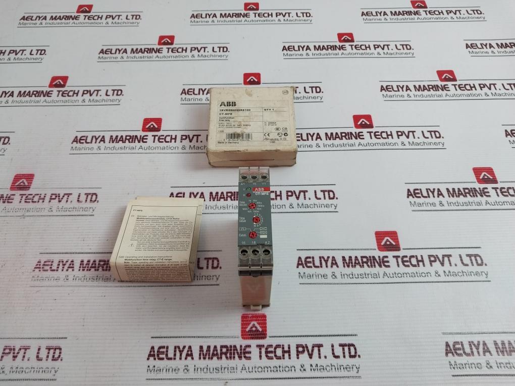 Abb Ct-mfe Multifunction Time Relay 1Svr550029R8100 0,05S-100H 50/60Hz